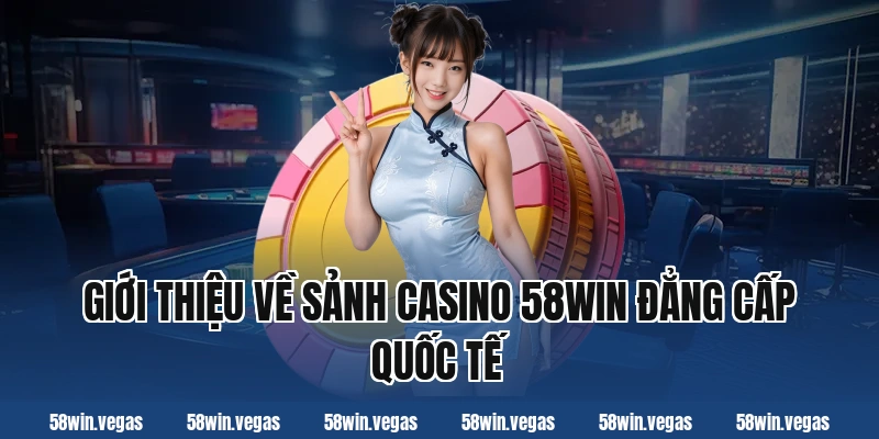 Giới thiệu về sảnh Casino 58win đẳng cấp quốc tế