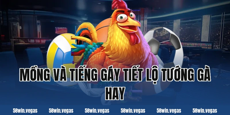 Mồng và tiếng gáy tiết lộ tướng gà hay