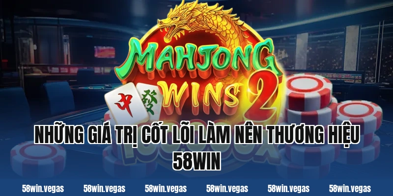 Những giá trị cốt lõi làm nên thương hiệu 58WIN